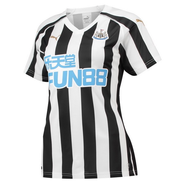 Camiseta Newcastle United 1ª Mujer 2018-2019 Blanco Negro